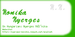 monika nyerges business card